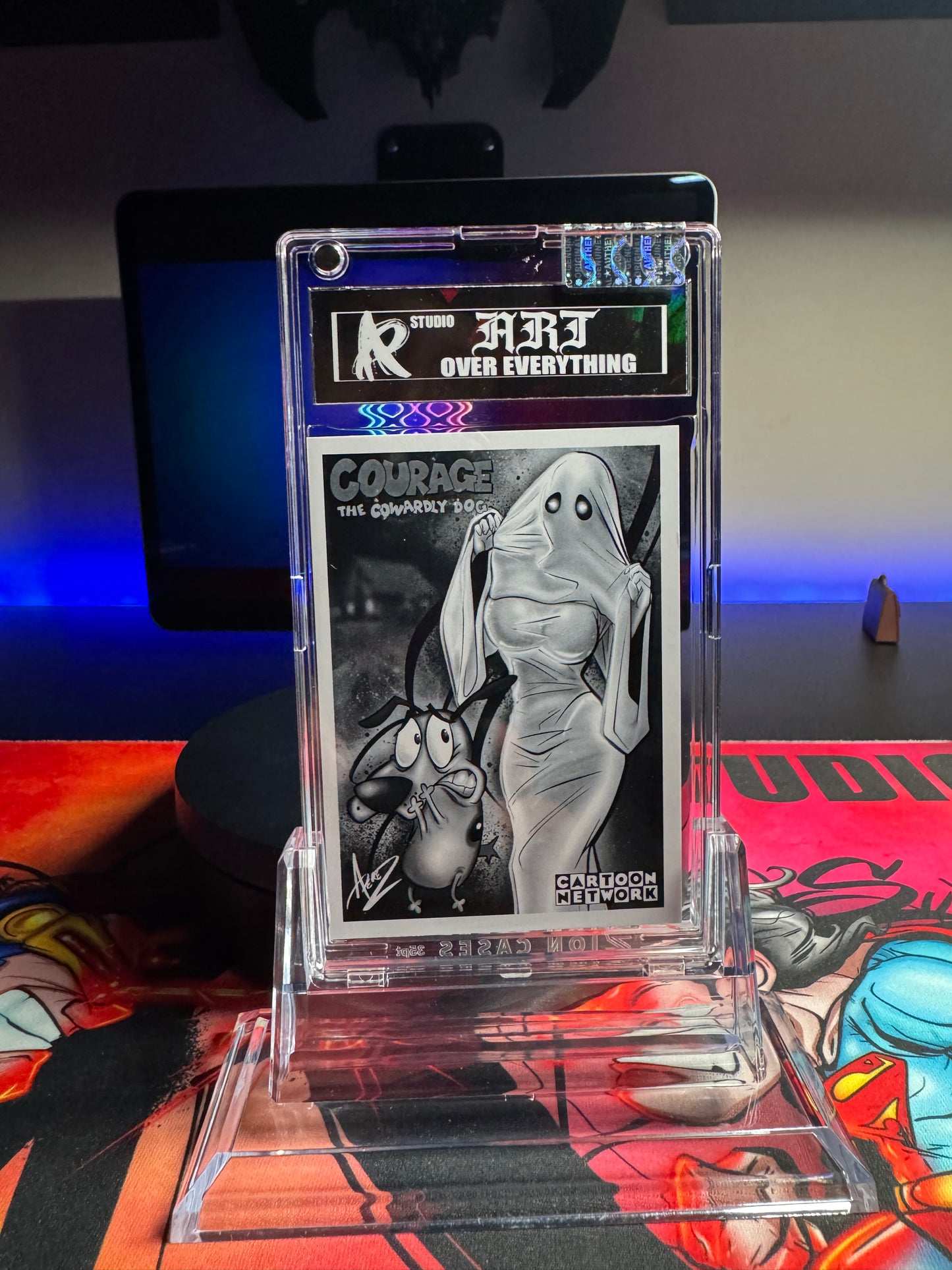 BLK/WHT: Classic Characters -Courage/ Ghost Babe: Holographic ART Card