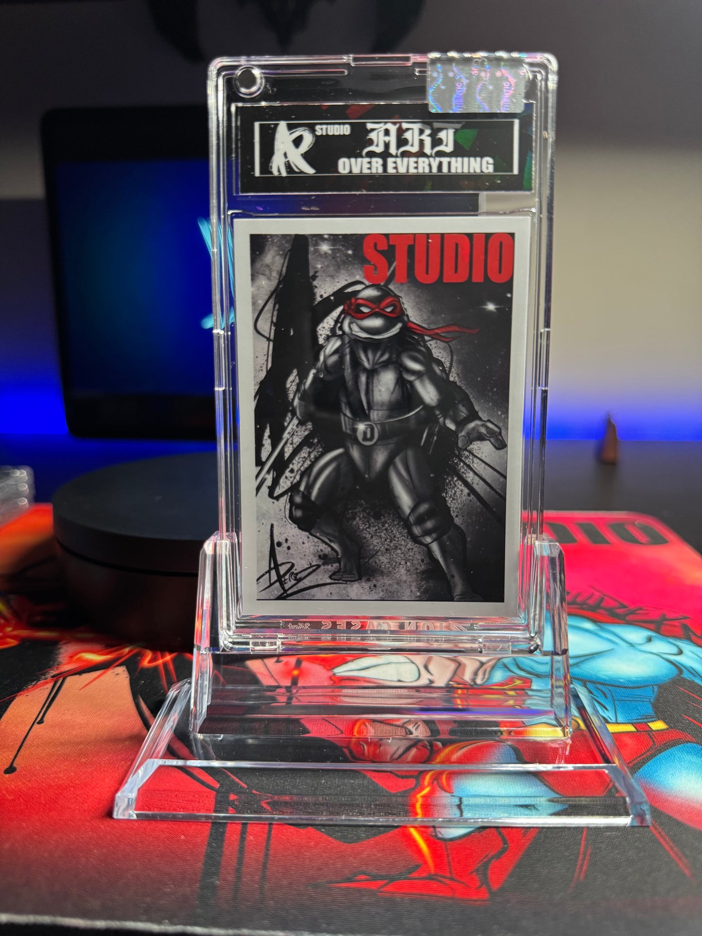 TMNT RED BANDANNA/ Donatello : SERIES #2 -HOLOGRAPHIC ART Trading card