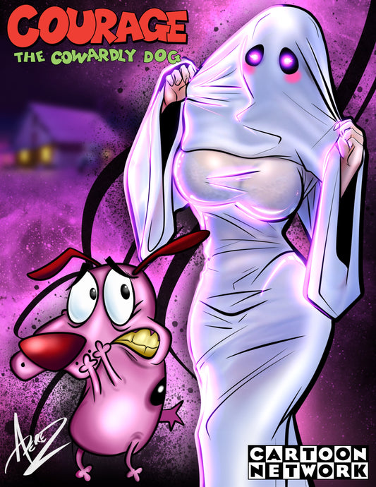 30X40 Canvas Print: Courage / GHOST-BABE