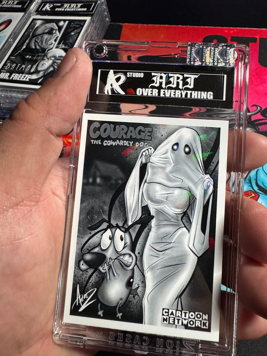 BLK/WHT: Classic Characters -Courage/ Ghost Babe: Holographic ART Card