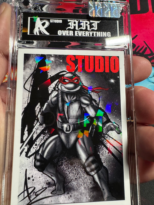 TMNT RED BANDANNA/ Donatello : SERIES #2 -HOLOGRAPHIC ART Trading card
