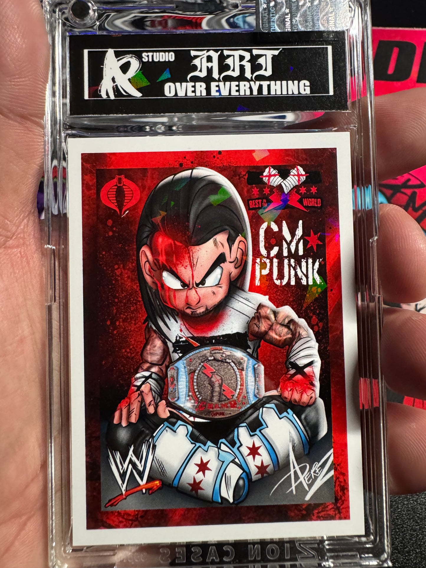 WWE CM PUNK - Series #2 Holographic ART Card