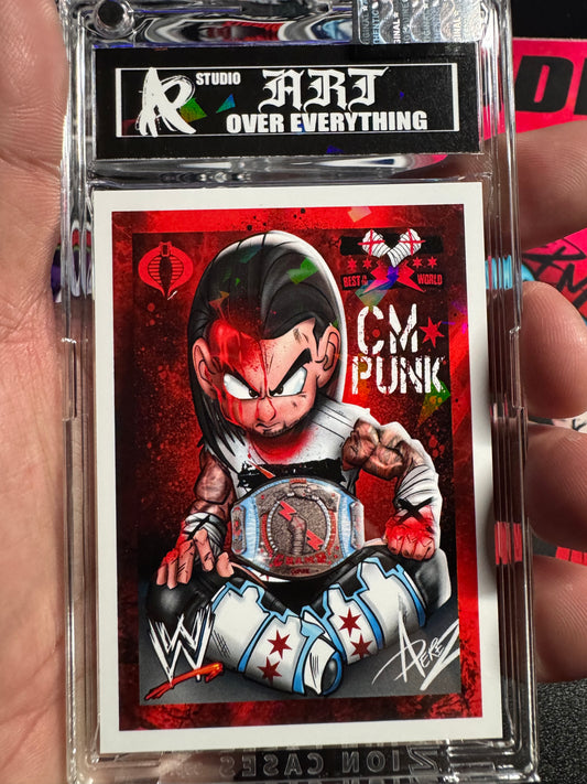 WWE CM PUNK - Series #2 Holographic ART Card