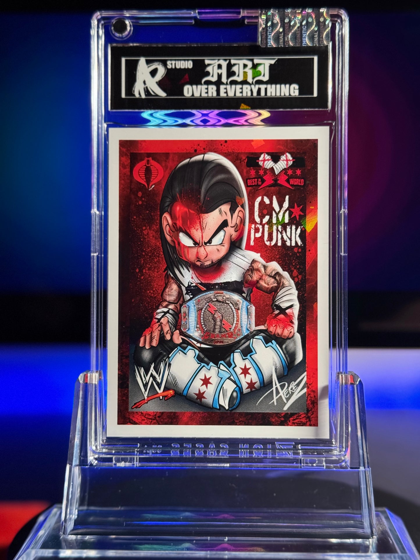 WWE CM PUNK - Series #2 Holographic ART Card