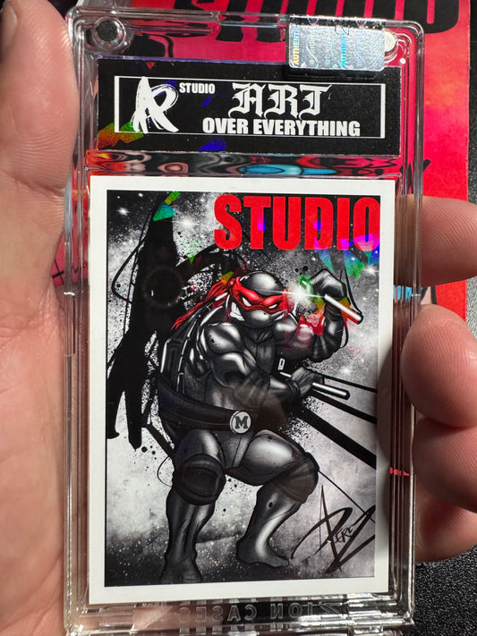TMNT RED BANDANNA/ Mikey : SERIES #2 -HOLOGRAPHIC ART Trading card